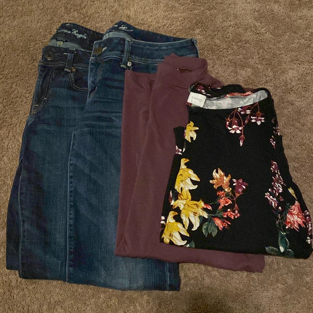 Jeans and shirts bundle
